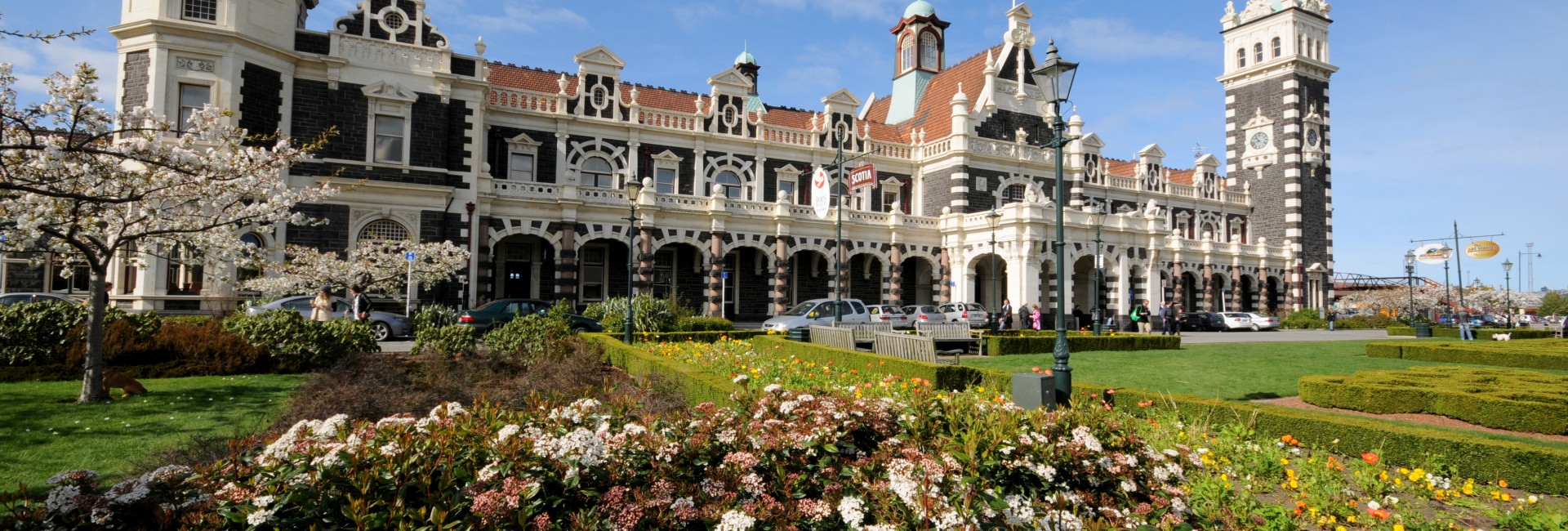 Dunedin Railway Station New Zealand most photographed building