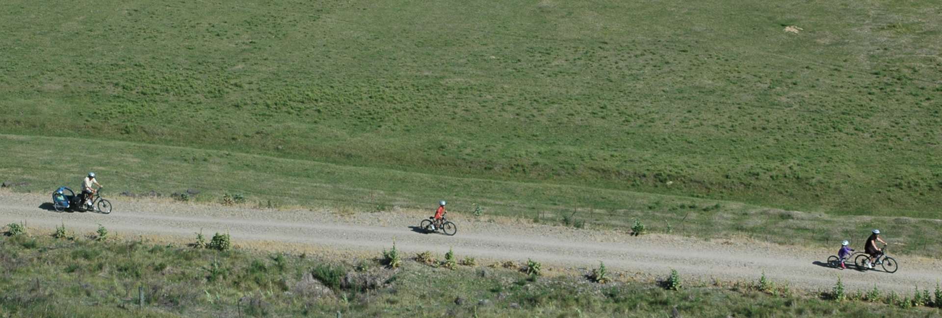 Spring time with green grass that will turn brown over the hot dry central otago summer